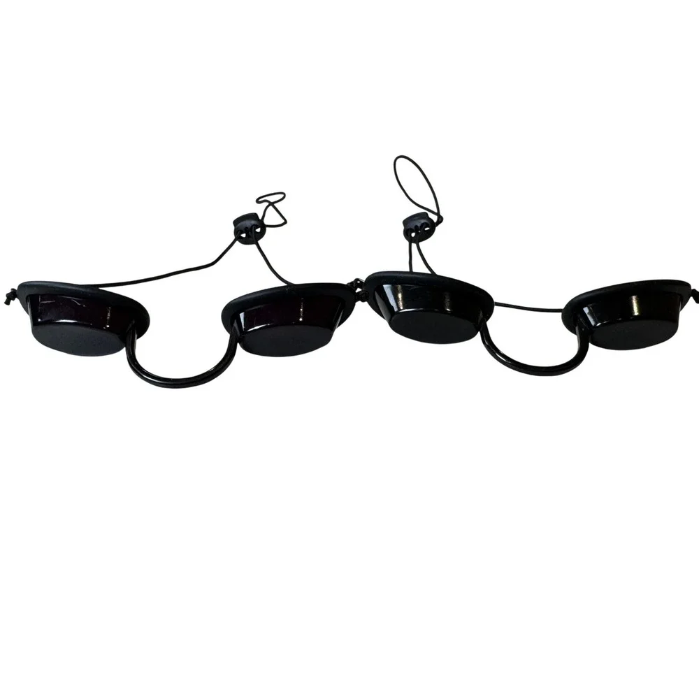 Tanning Bed Goggles UV Eye Protection Black Indoor Tanning Glasses 2 Pairs